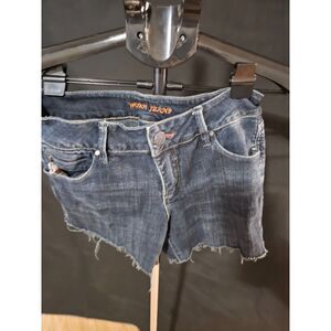 Worn Jeans Cut-Off Denim Shorts - Size 4 / 27